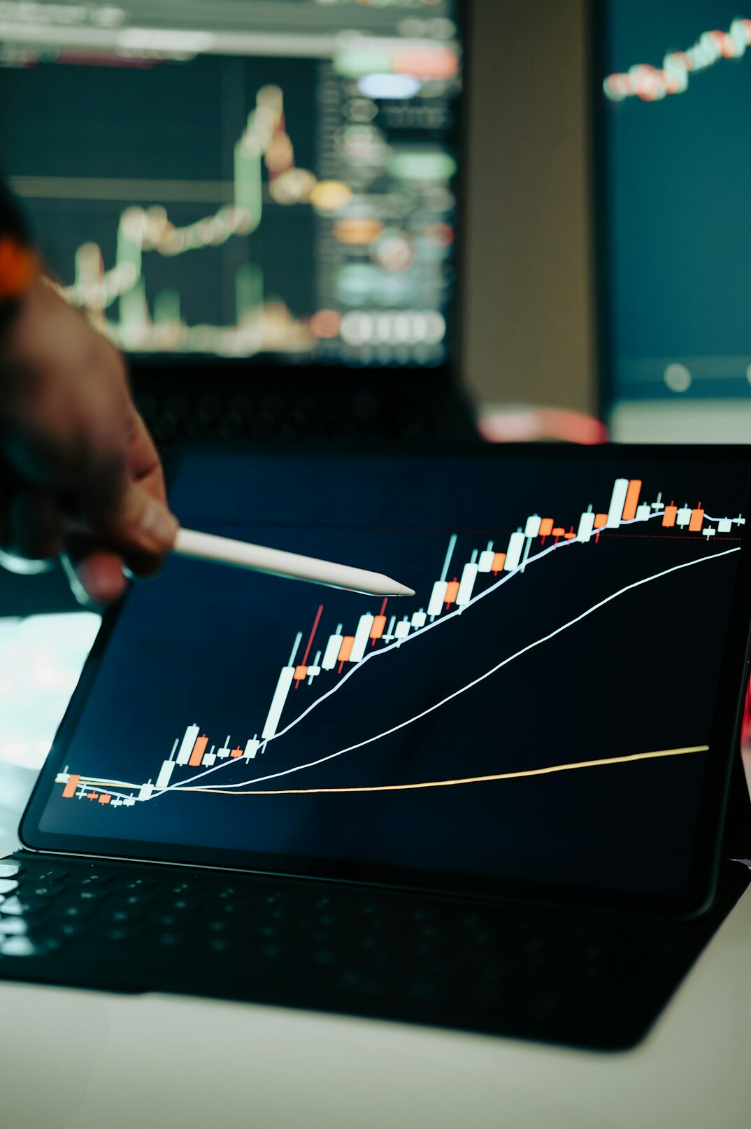 data scientist analyzing risk models