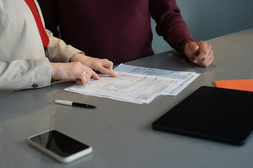 insurance documents on desk